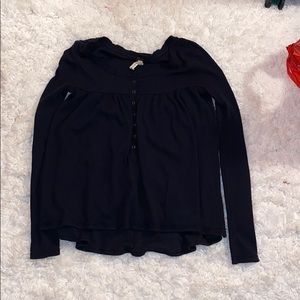 Free People we the free black long sleeve